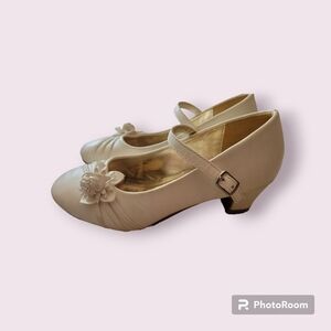 Jolene Mary Janes with Heel Off -White Girl